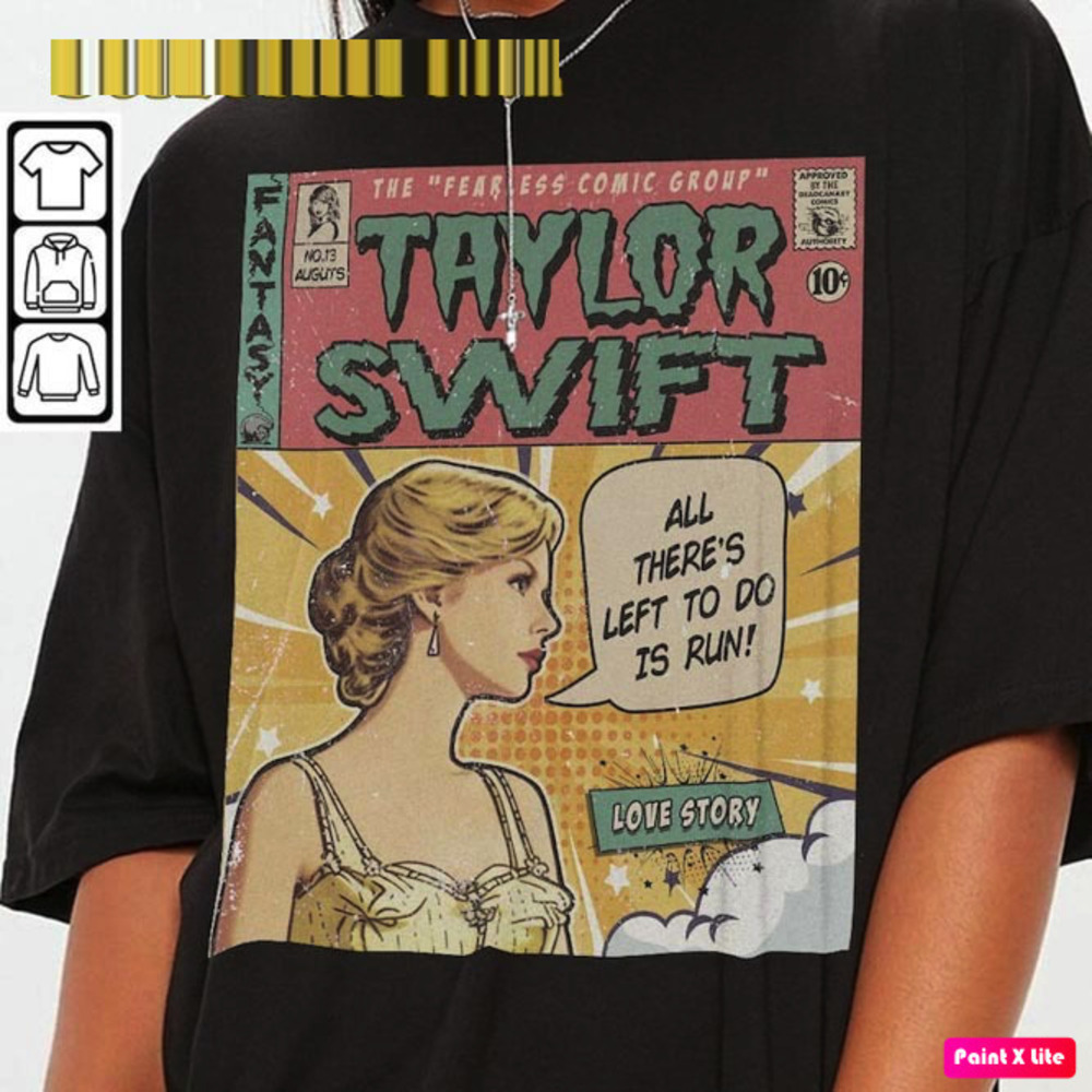 Swiftie Comic Love Story Album Fearless Eras Tour Unisex Tshirt